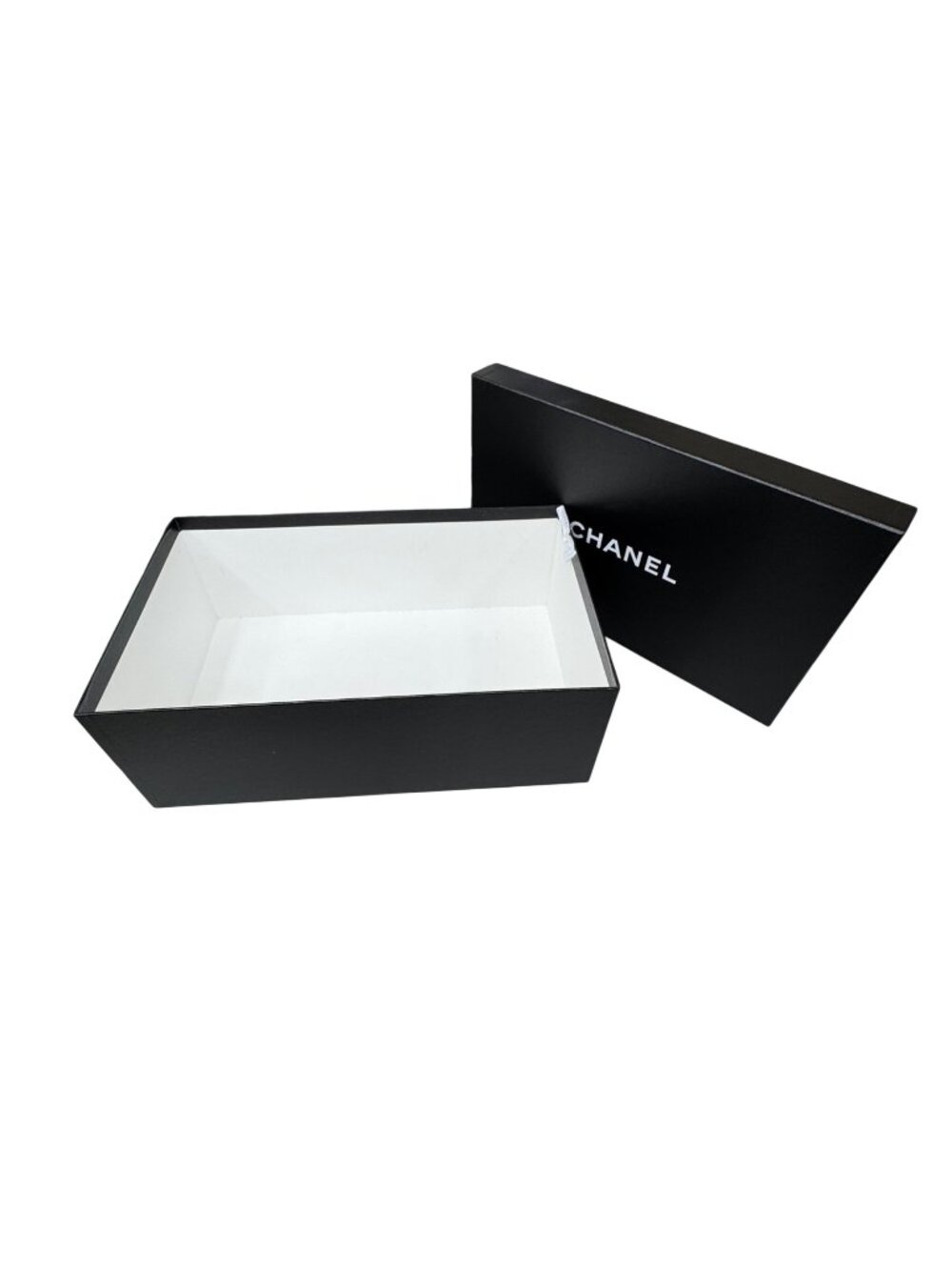 Chanel Black Rectangular Gift Box Shoe Storage Authentic w/ Lid 15x9x6 Sneakers